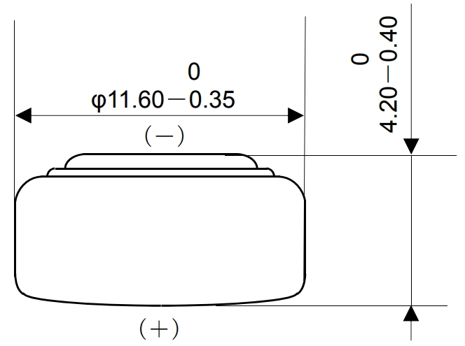 LR43 Battery Dimensions